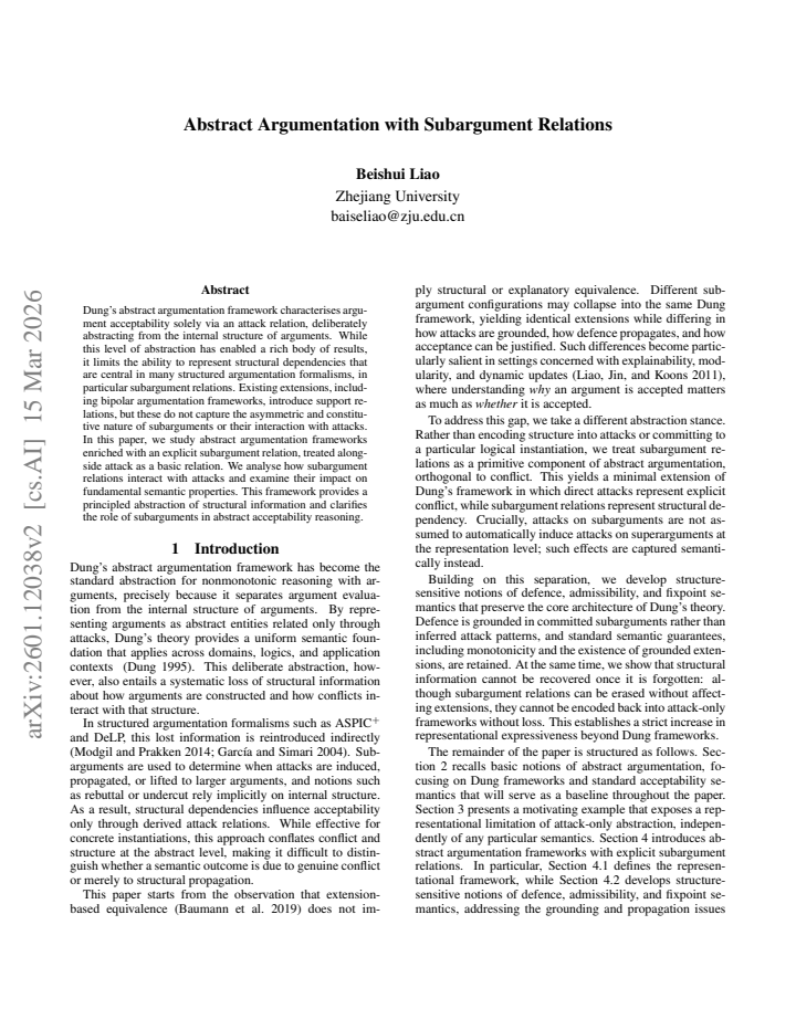 First page
