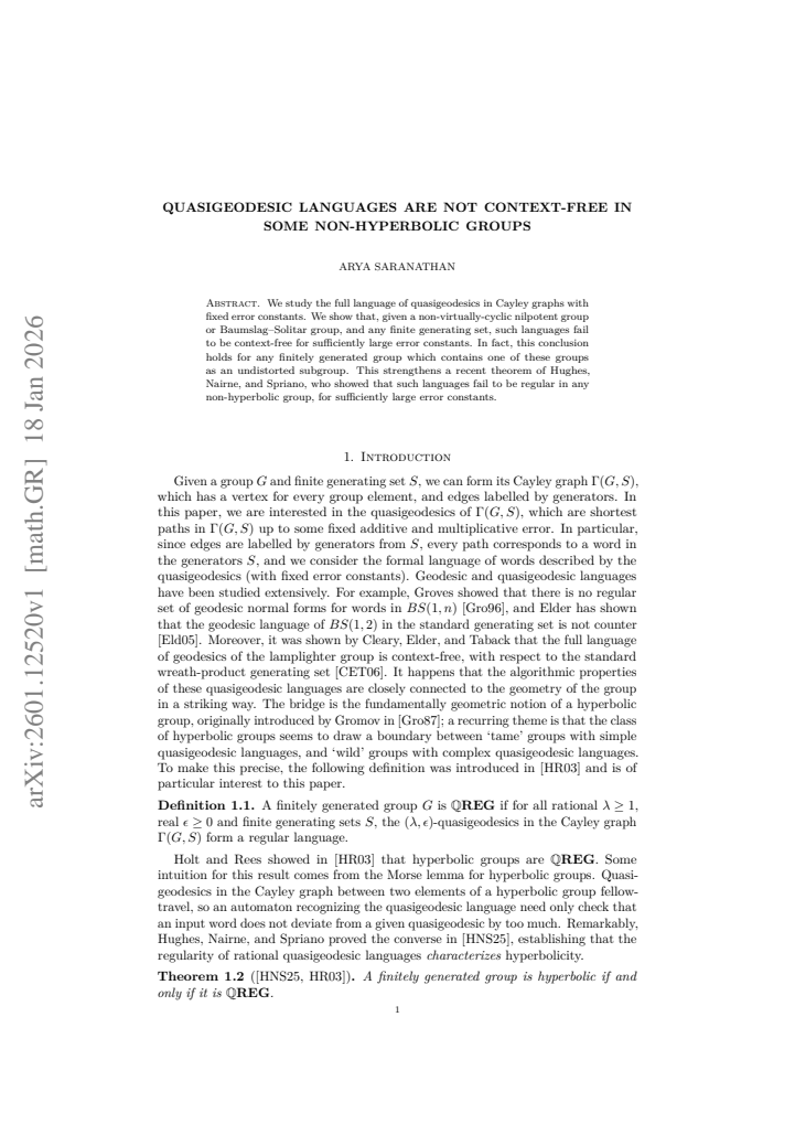First page