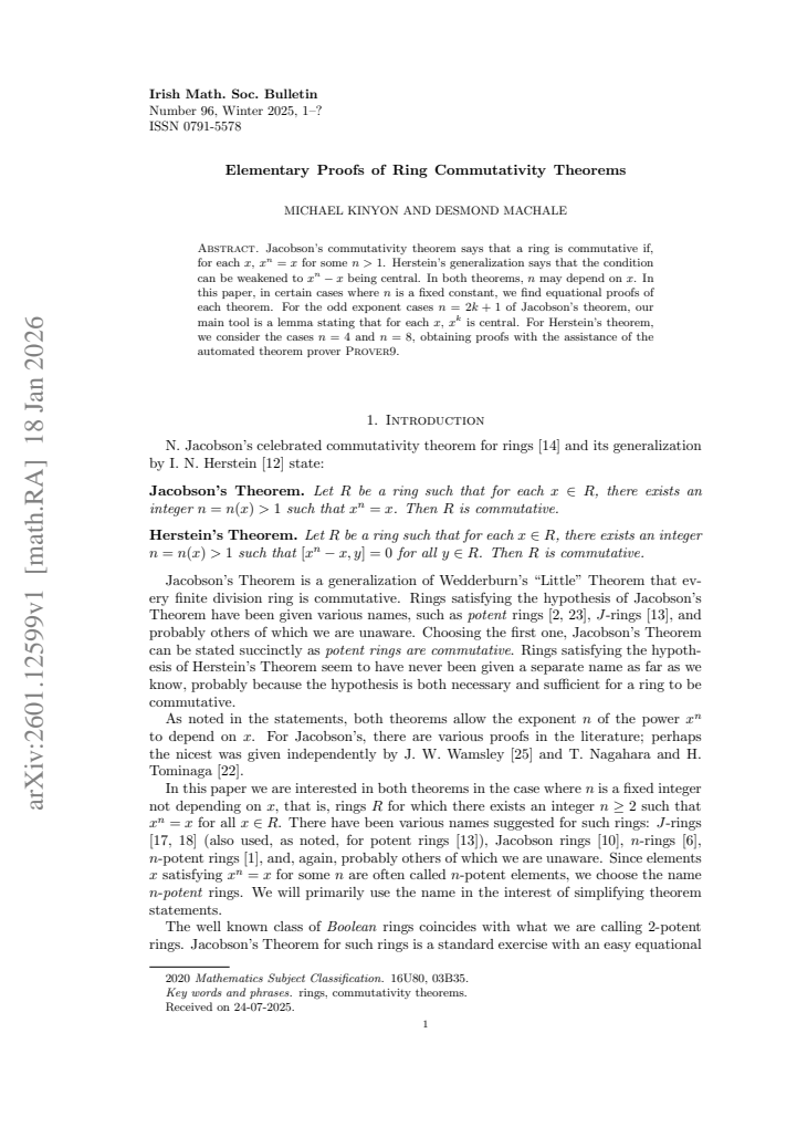 First page