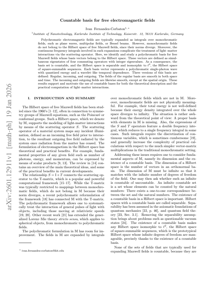 First page