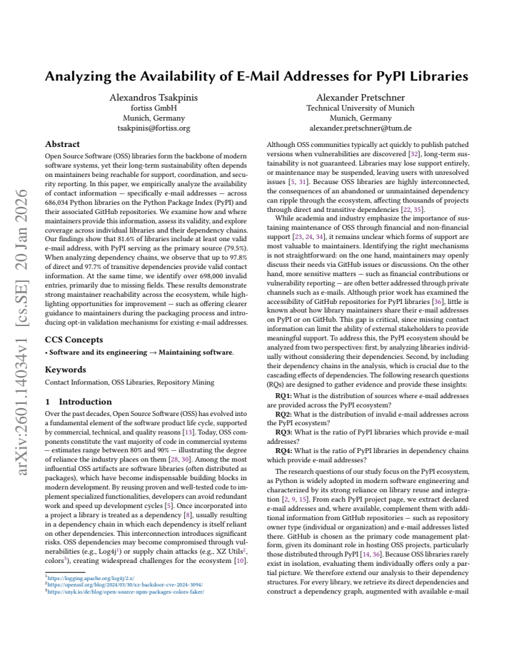 First page
