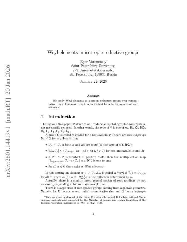 First page