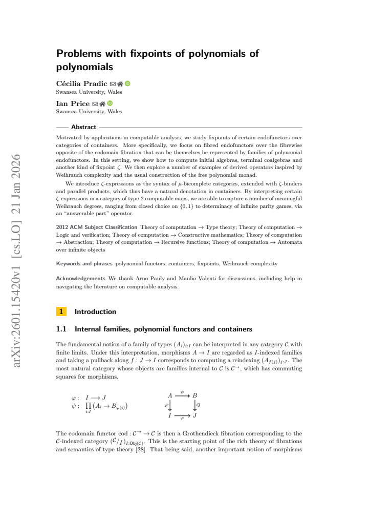 First page