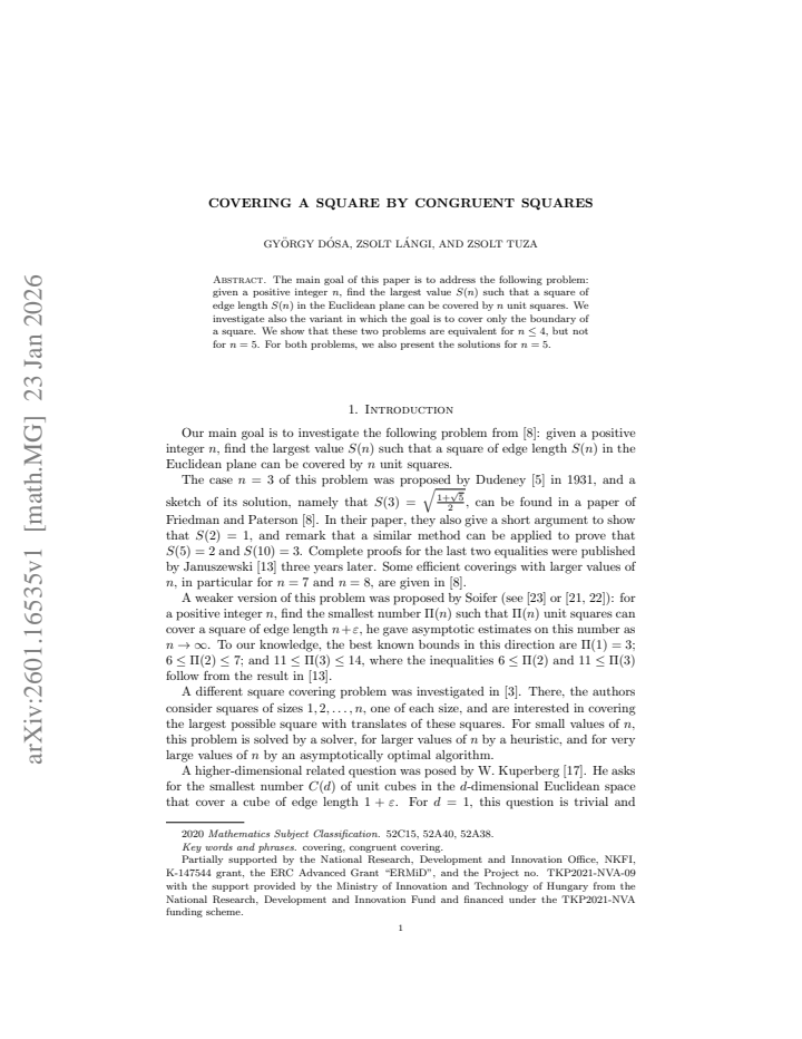 First page