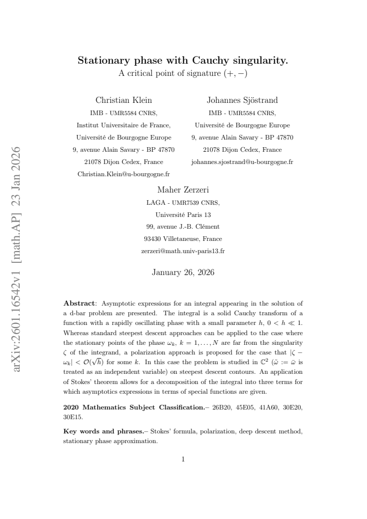 First page