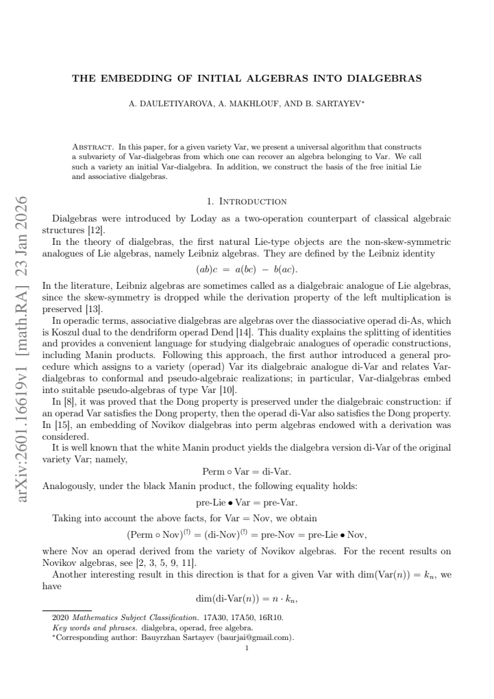First page