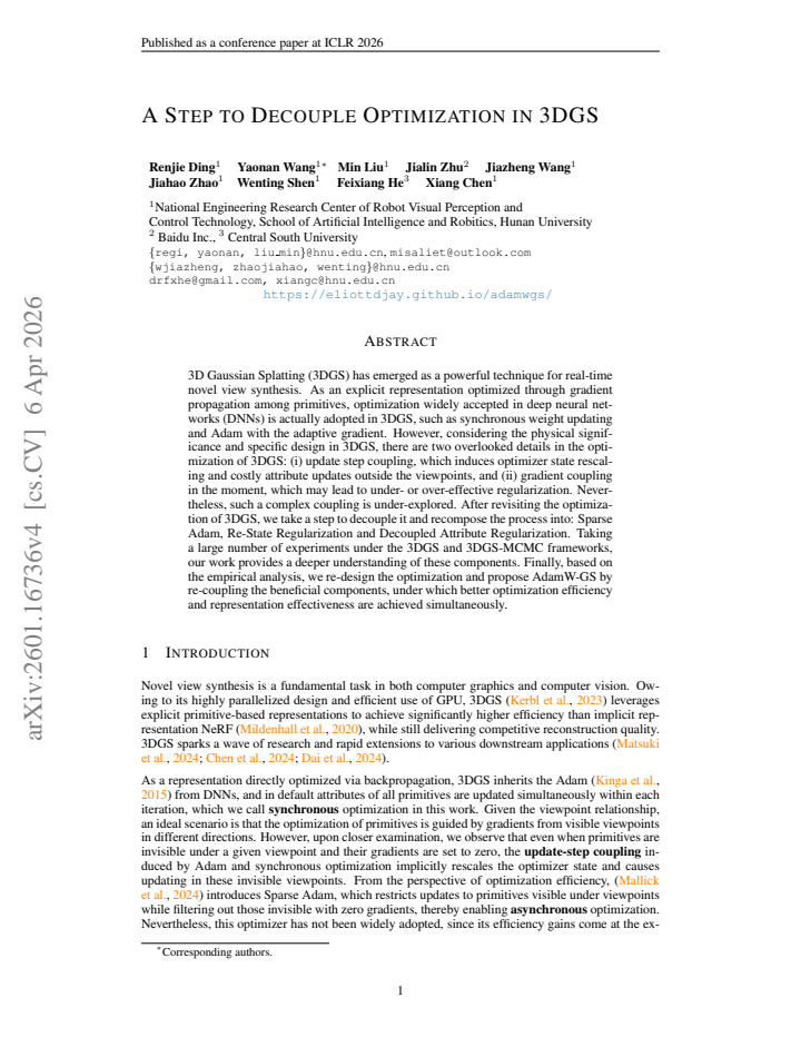 First page