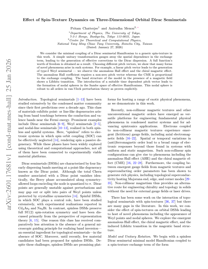 First page
