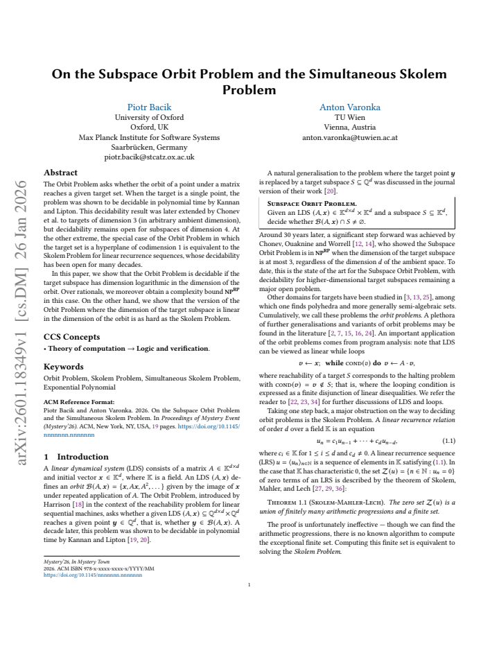 First page