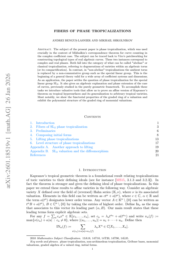 First page