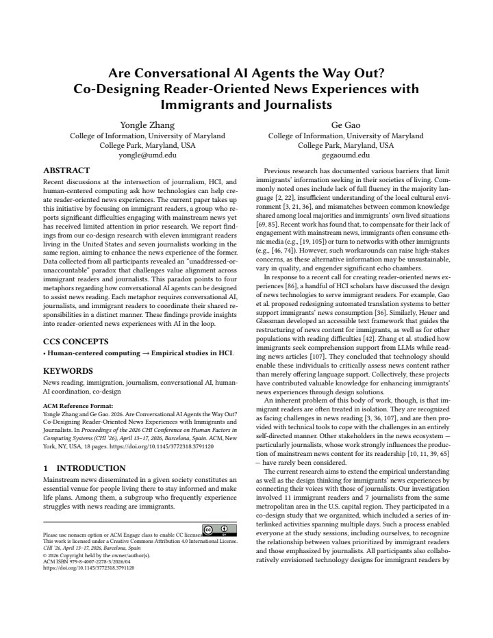 First page