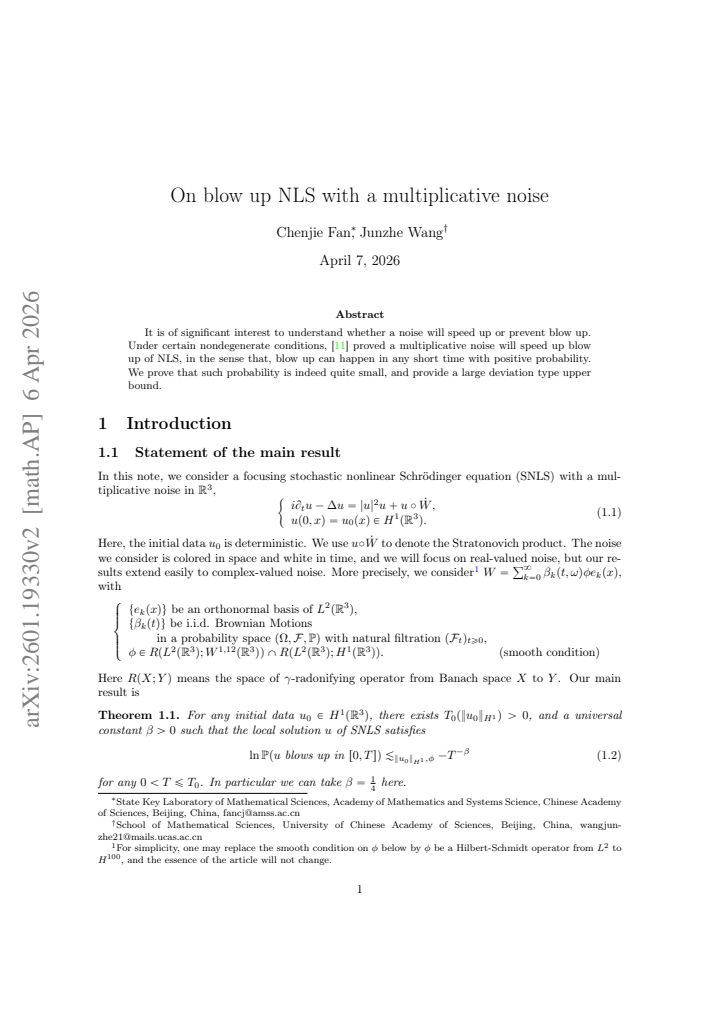 First page