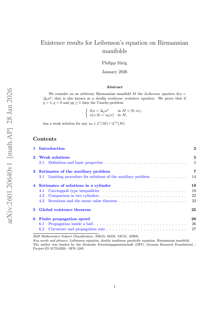 First page