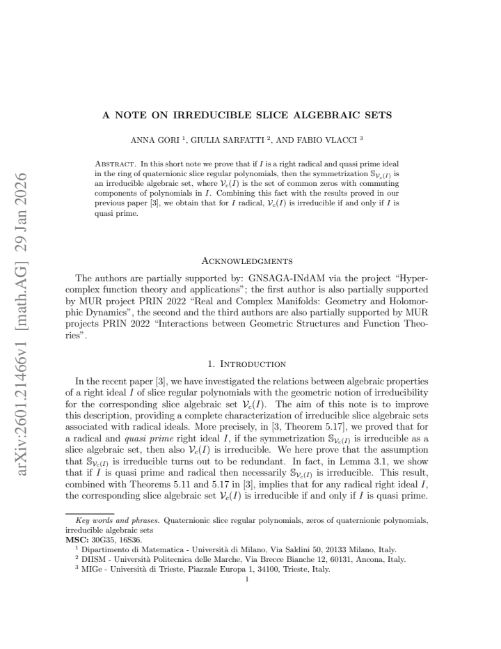 First page
