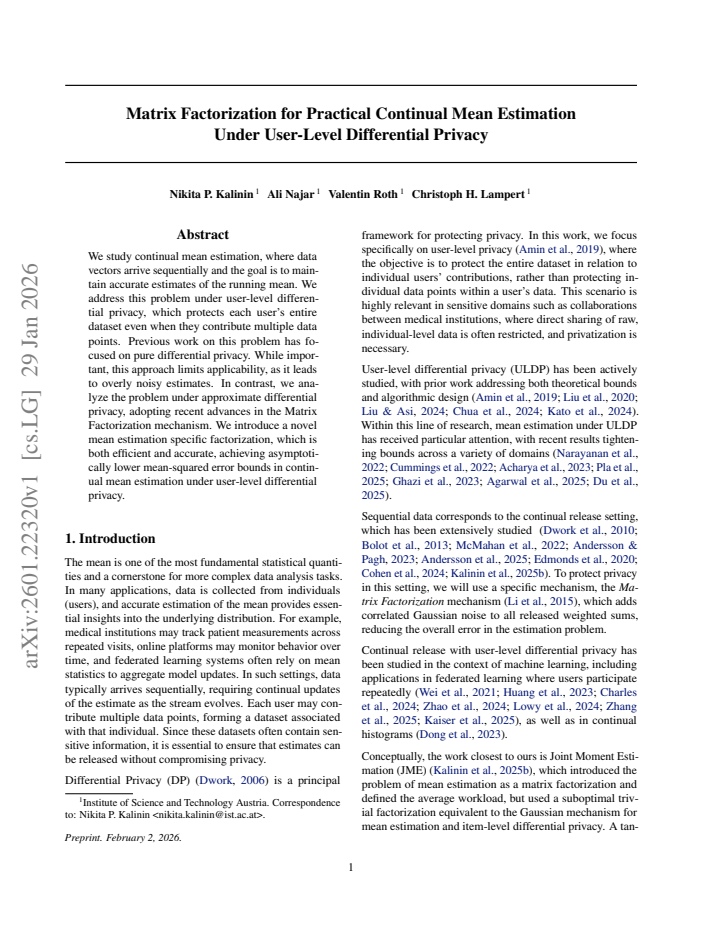 First page