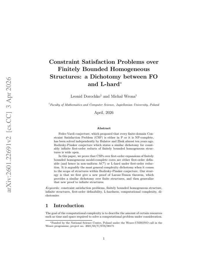 First page