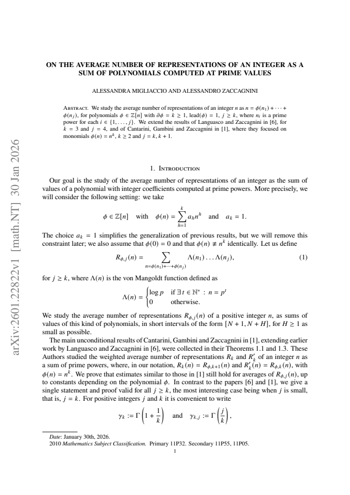 First page