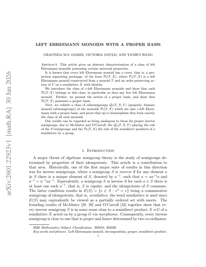 First page