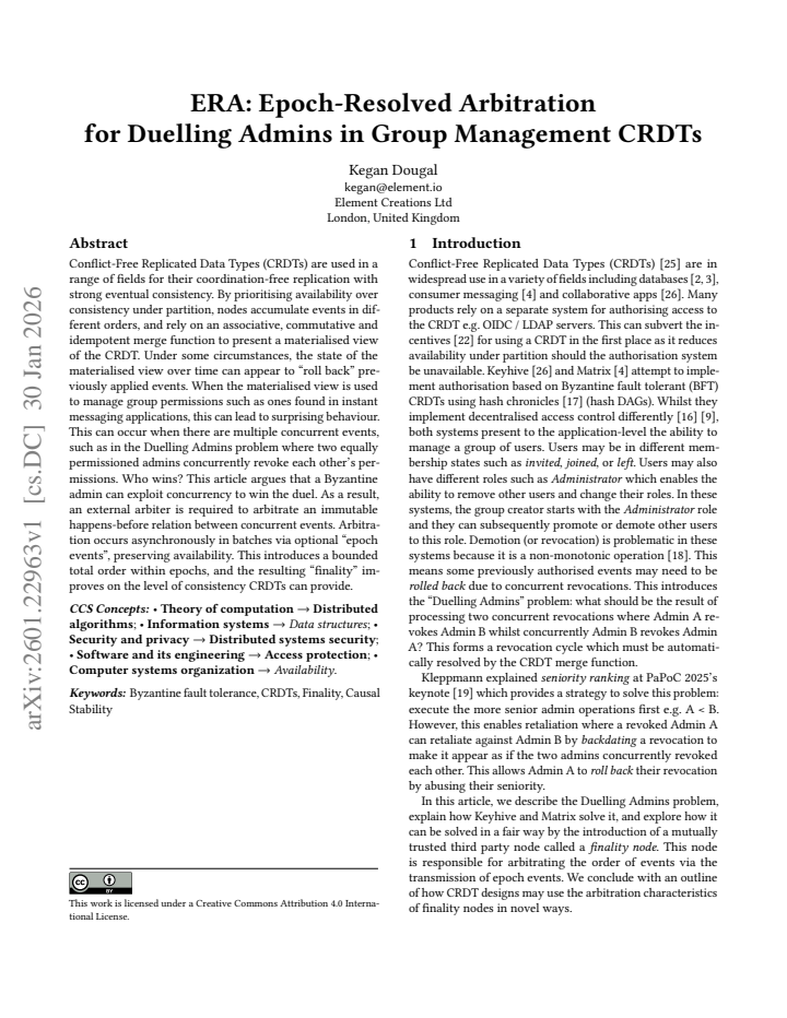 First page