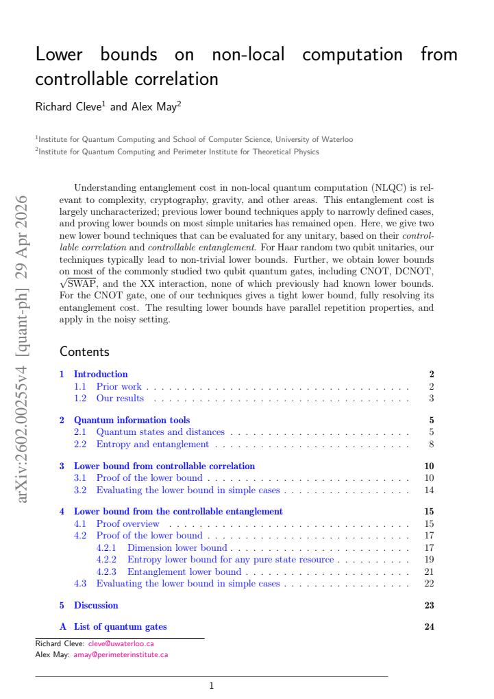 First page