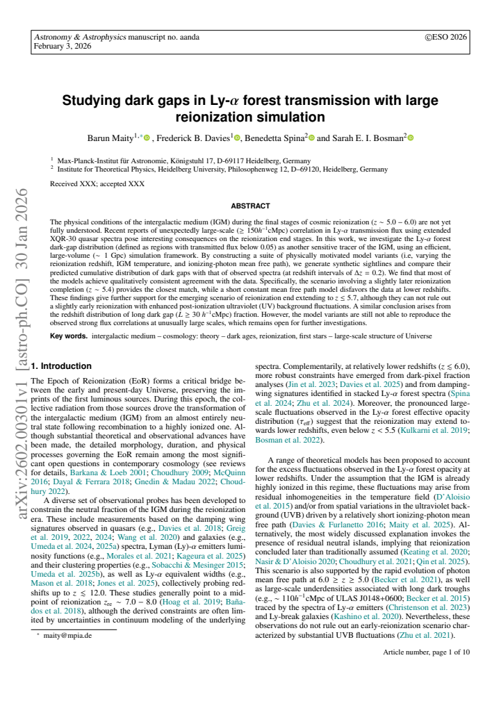 First page