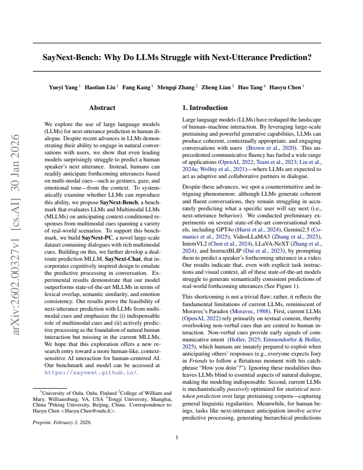 First page