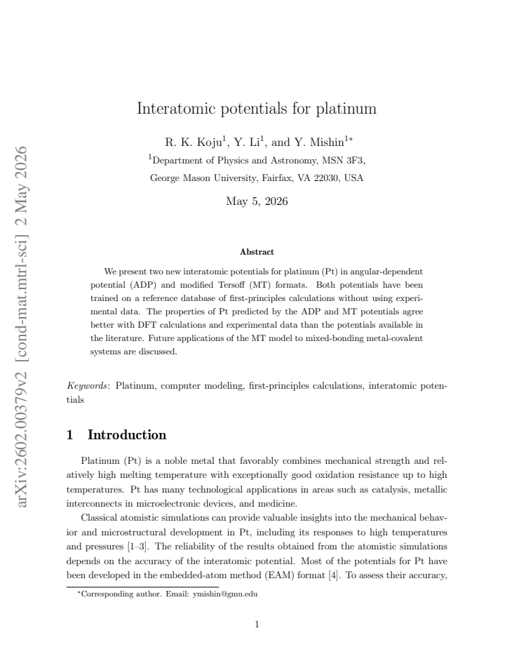 First page
