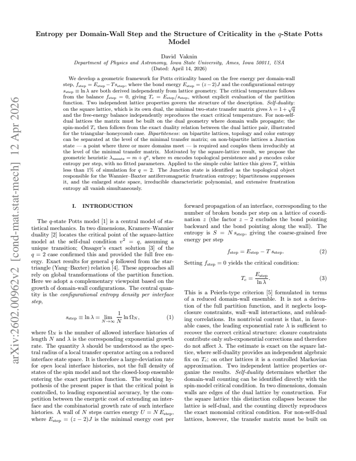 First page