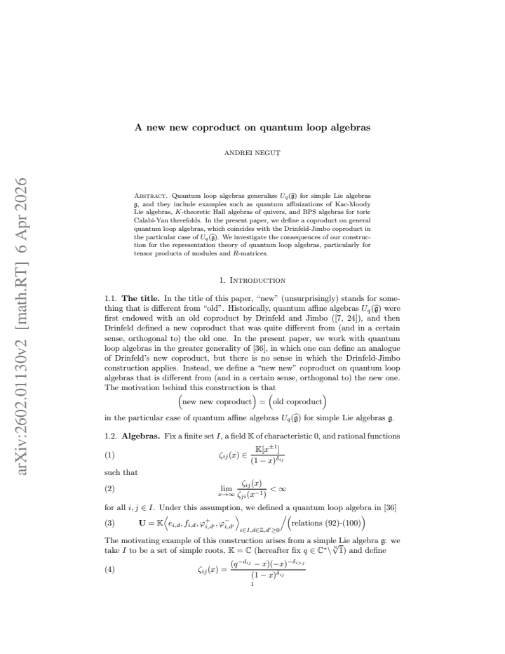 First page