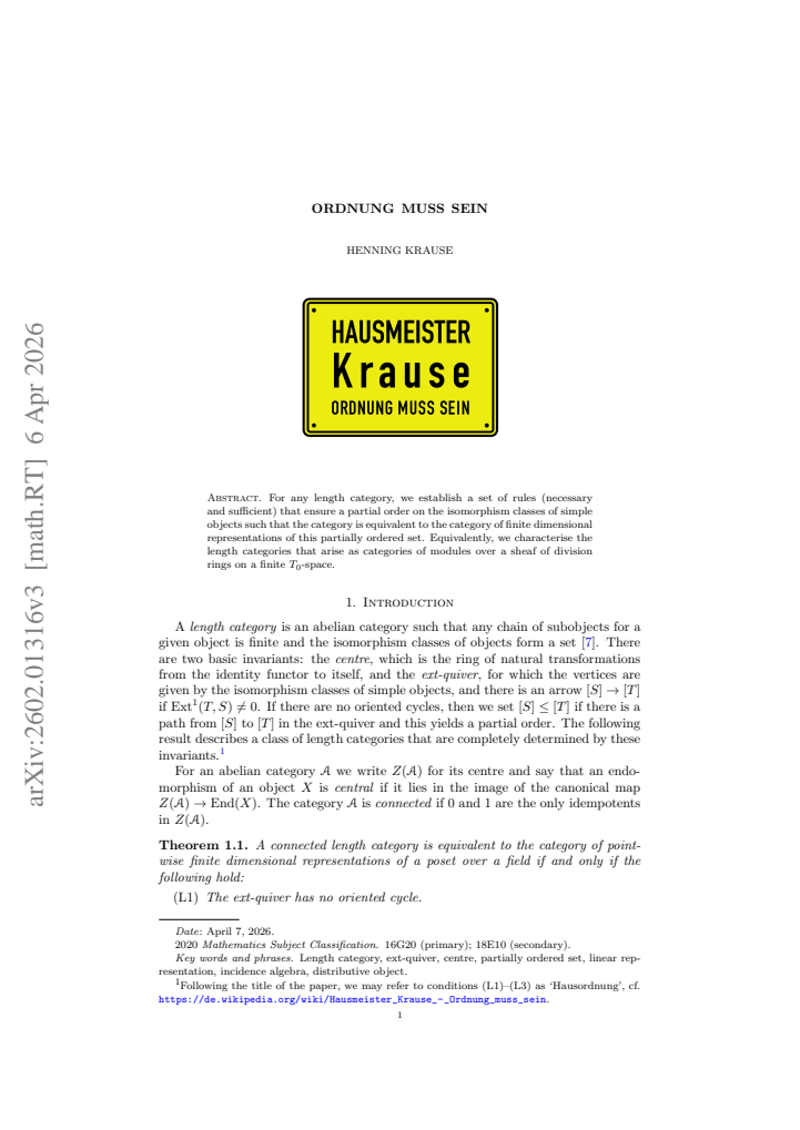 First page
