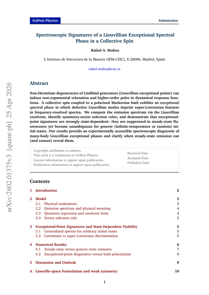 First page