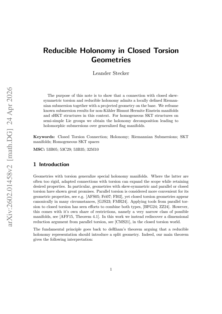 First page