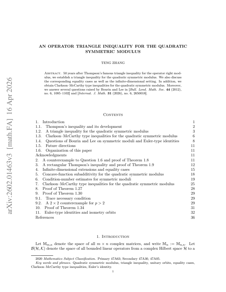 First page