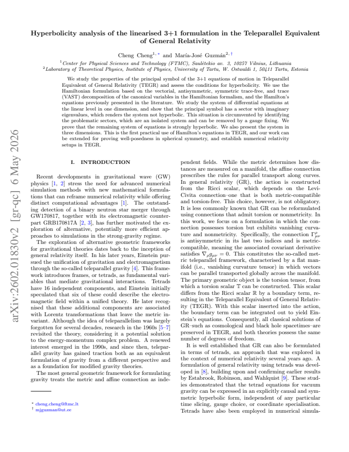 First page