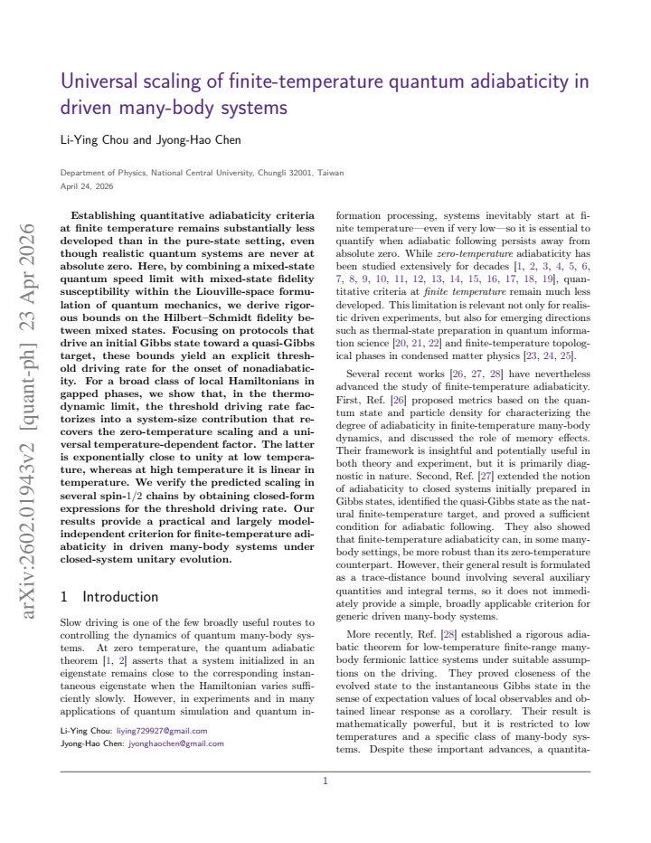 First page