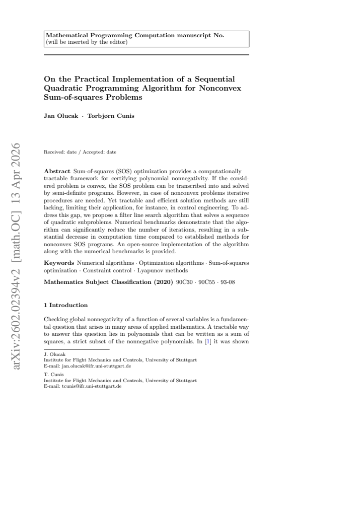 First page