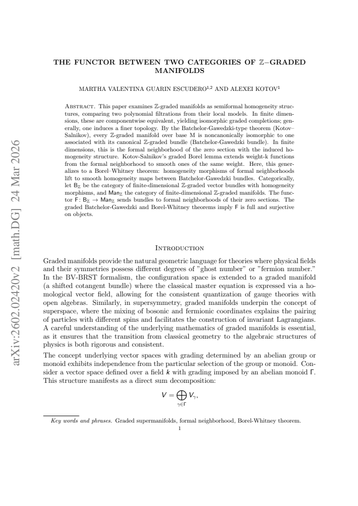 First page