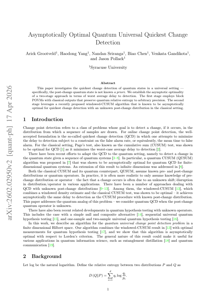 First page