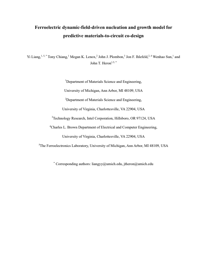 First page