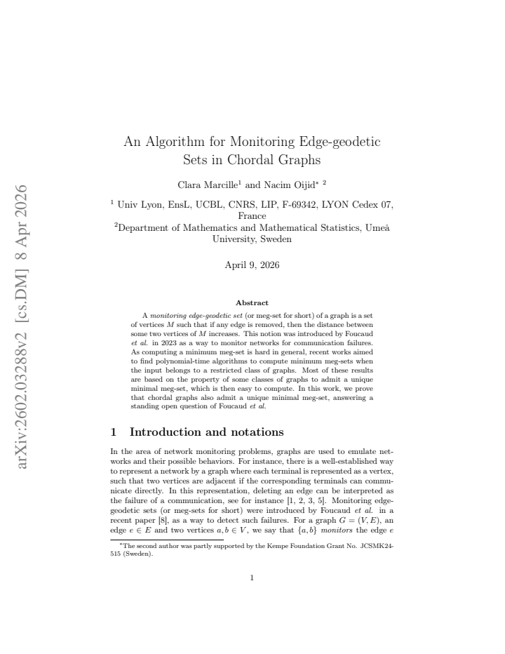 First page