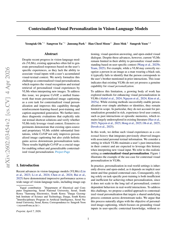 First page