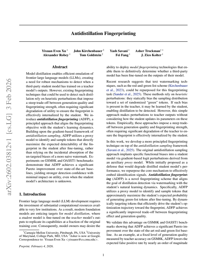 First page
