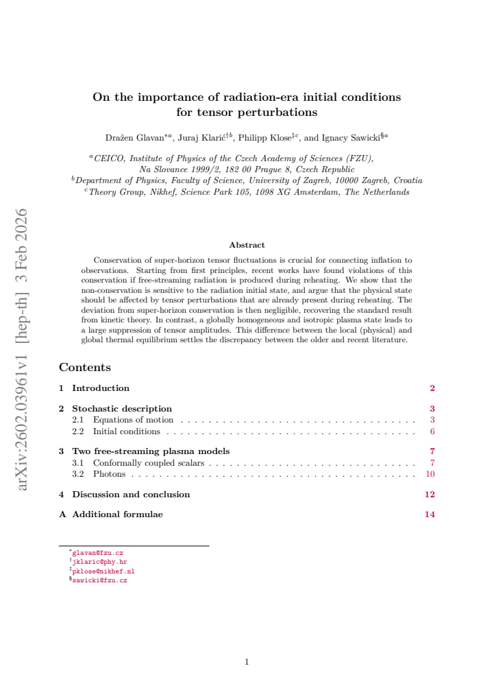 First page