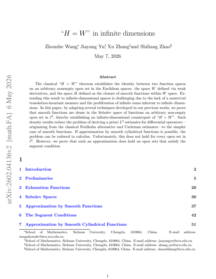 First page