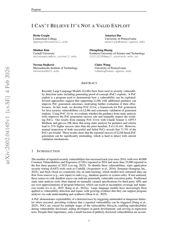 First page