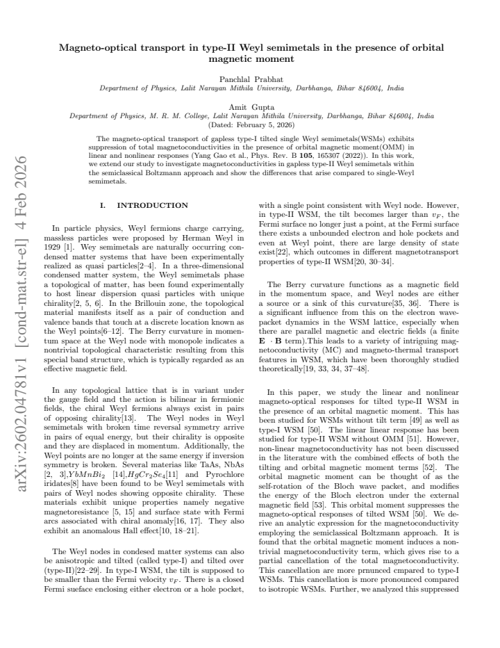 First page
