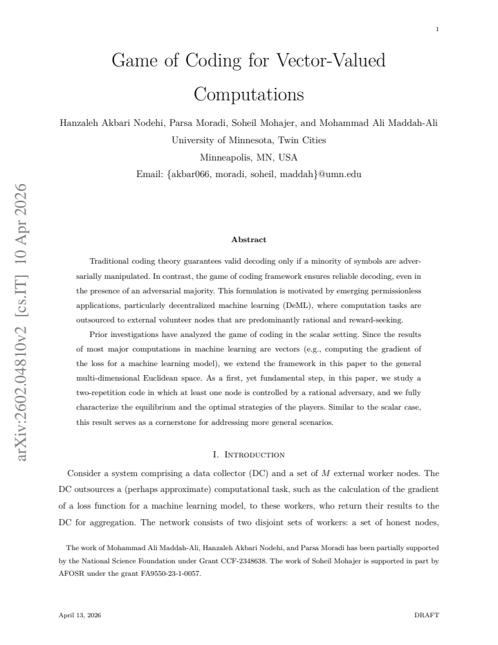 First page