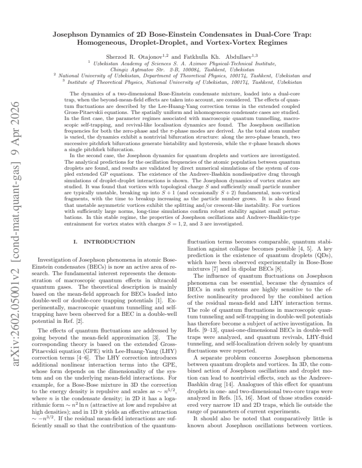 First page