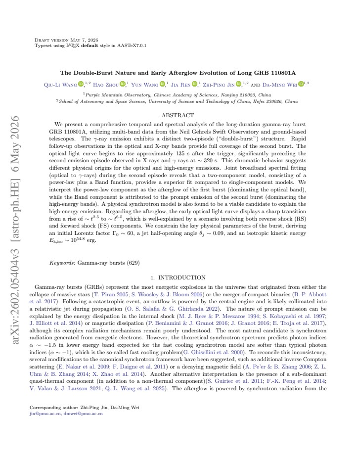 First page