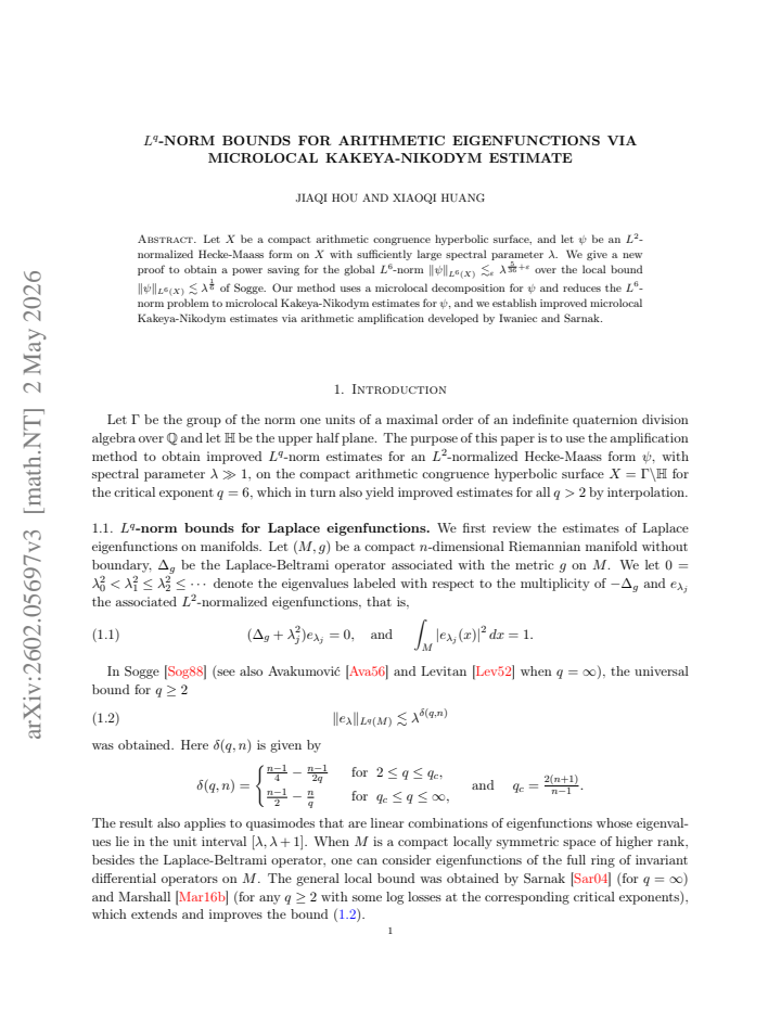 First page